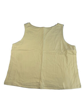 A New Day Yellow Sleeveless Knit Tank Top Women's 1X Crew Neck Casual Basic